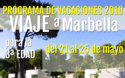 PROGRAMA DE VACACIONES PARA PERSONAS MAYORES 2018