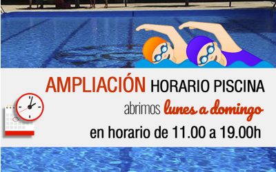 LA PISCINA MUNICIPAL AMPLÍA SU HORARIO