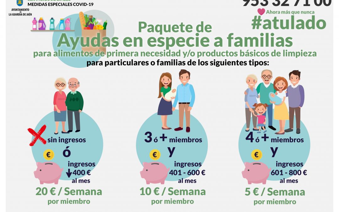 El Ayuntamiento lanza otro paquete de medidas sociales para ayudar a las familias de La Guardia