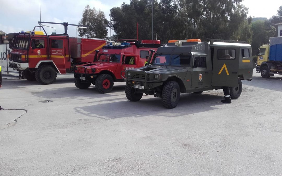 El Ejercito de Tierra y la UME protegen La Guardia contra el coronavirus