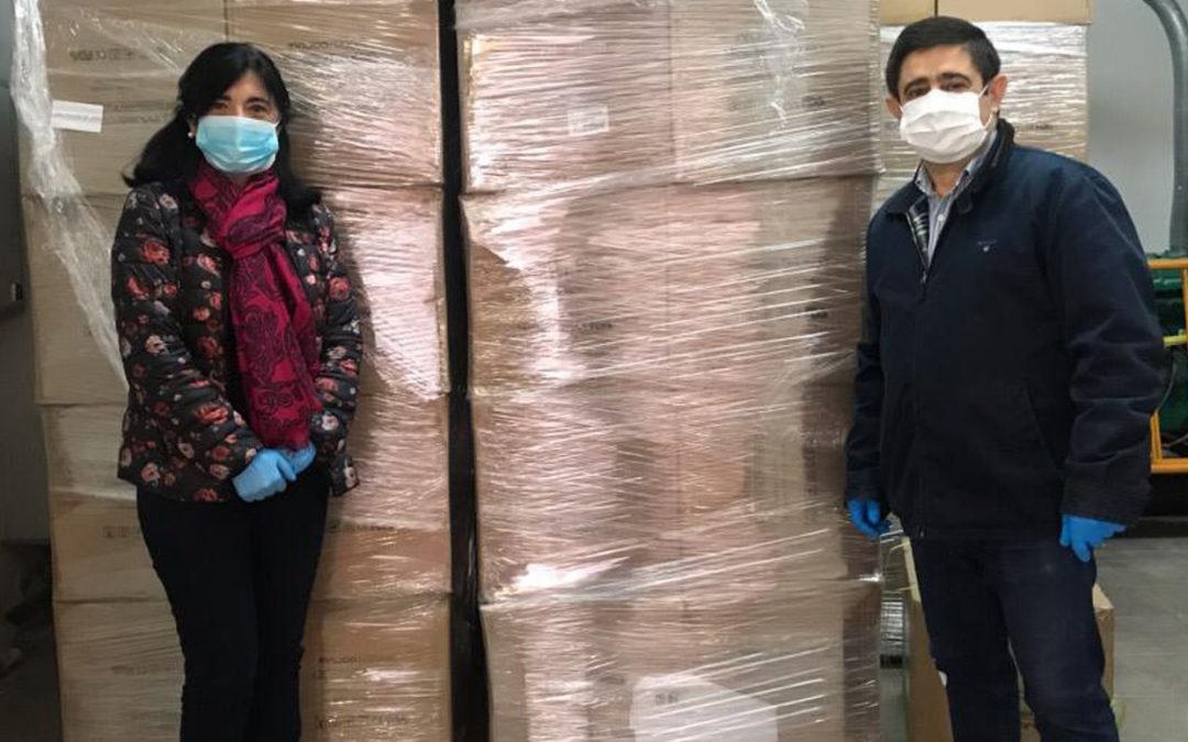 La Guardia recibe 1400 mascarillas de Diputación y adquiere un lote de material sanitario