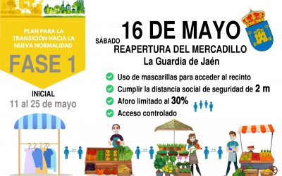 Reapertura del mercadillo semanal, el 16 de mayo