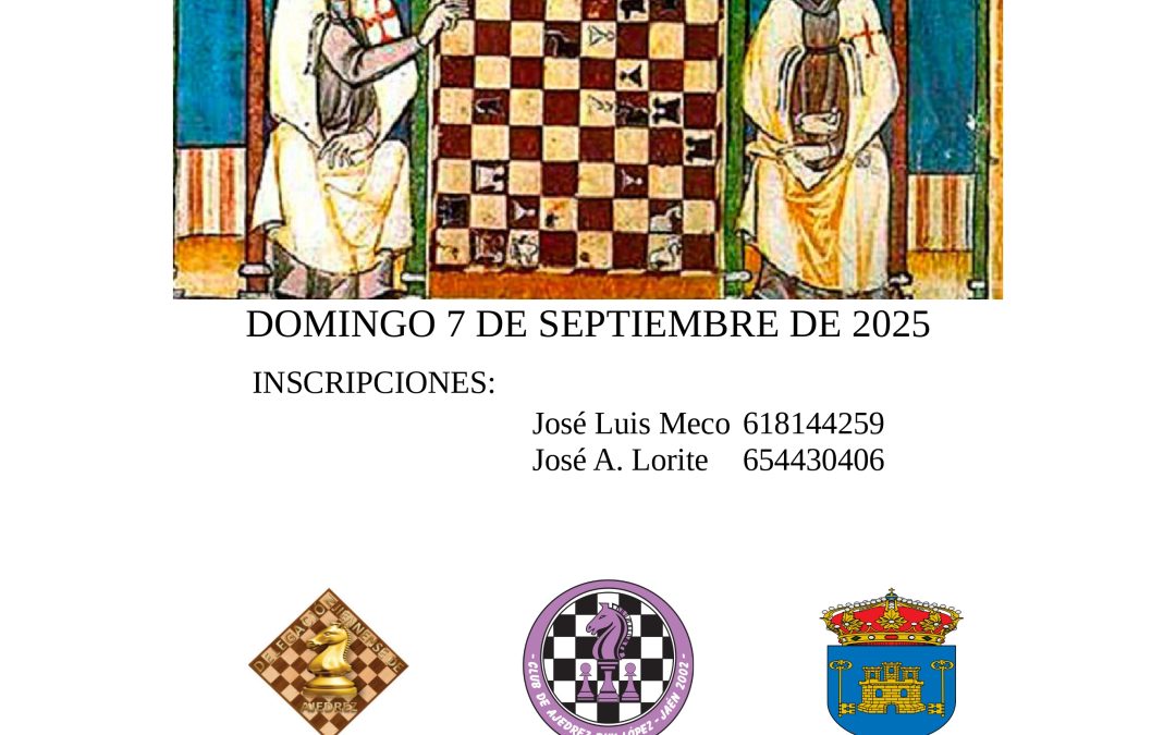 I TORNEO AJEDREZ RUY LOPEZ «MEMORIAL AFRICA MERINO»
