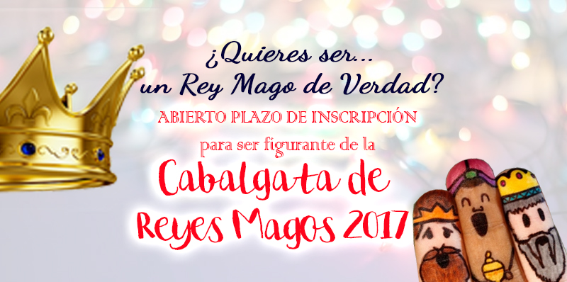 Participa de figurante en la Cabalgata de Reyes 2017