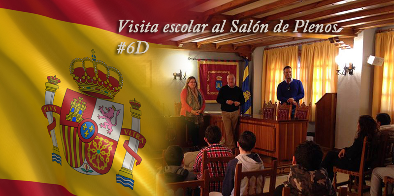 Visita de los niños al Ayuntamiento con motivo del 6D